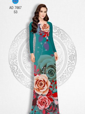 Vải áo dài Hoa hồng kiểu mới AD 7667 28 1571669447 530 Vai ao dai Hoa hong kieu moi AD 7667
