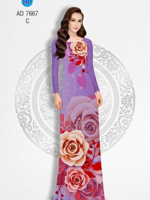 Vải áo dài Hoa hồng kiểu mới AD 7667 29 1571669447 823 Vai ao dai Hoa hong kieu moi AD 7667