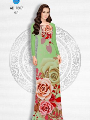 Vải áo dài Hoa hồng kiểu mới AD 7667 33 1571669447 828 Vai ao dai Hoa hong kieu moi AD 7667