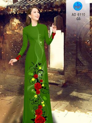 Vải áo dài Hoa hồng mới ra AD 6110 22 1571669688 269 Vai ao dai Hoa hong moi ra AD 6110
