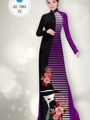 Vải áo dài Quý Cô điệu đà mới ra AD 7863 29 1571670209 651 Vai ao dai Quy Co dieu da moi ra AD