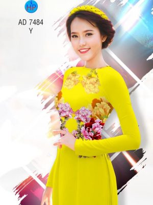 Vải áo dài Hoa Mẫu Đơn thiết kế 2019 AD 7484 20 1571671543 245 Vai ao dai Hoa Mau Don thiet ke 2019 AD
