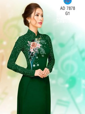 Vải áo dài hoa hồng trên ngực thiết kế 2019 AD 7878 21 1571926987 543 Vai ao dai hoa hong tren nguc thiet ke 2019