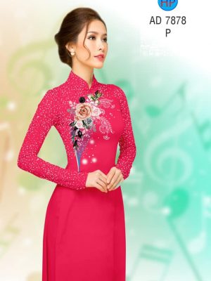 Vải áo dài hoa hồng trên ngực thiết kế 2019 AD 7878 35 1571926988 197 Vai ao dai hoa hong tren nguc thiet ke 2019