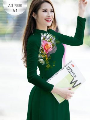 Vải áo dài Hoa hồng thiết kế 2019 AD 7889 21 1572270545 7 Vai ao dai Hoa hong thiet ke 2019 AD 7889
