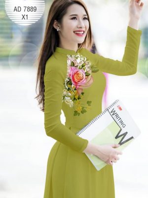 Vải áo dài Hoa hồng thiết kế 2019 AD 7889 31 1572270546 110 Vai ao dai Hoa hong thiet ke 2019 AD 7889