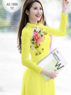 Vải áo dài Hoa hồng thiết kế 2019 AD 7889 30 1572270546 436 Vai ao dai Hoa hong thiet ke 2019 AD 7889