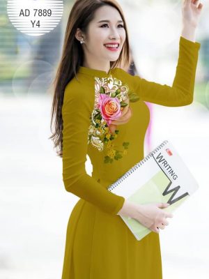 Vải áo dài Hoa hồng thiết kế 2019 AD 7889 29 1572270546 464 Vai ao dai Hoa hong thiet ke 2019 AD 7889