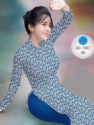 Vải áo dài Hình vuông nhỏ xinh thiết kế 2019 AD 7887 25 1572408750 631 Vai ao dai Hinh vuong nho xinh thiet ke 2019