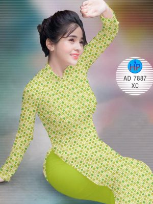 Vải áo dài Hình vuông nhỏ xinh thiết kế 2019 AD 7887 23 1572408750 961 Vai ao dai Hinh vuong nho xinh thiet ke 2019
