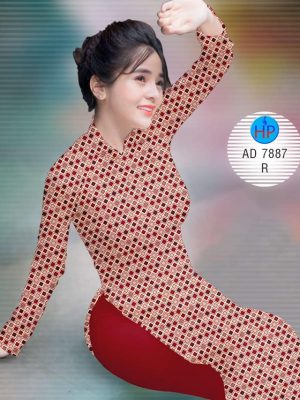 Vải áo dài Hình vuông nhỏ xinh thiết kế 2019 AD 7887 28 1572408751 444 Vai ao dai Hinh vuong nho xinh thiet ke 2019