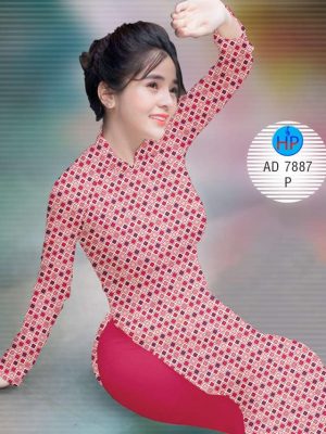 Vải áo dài Hình vuông nhỏ xinh thiết kế 2019 AD 7887 29 1572408751 559 Vai ao dai Hinh vuong nho xinh thiet ke 2019
