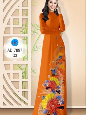 Vải áo dài hoa cúc và quạt kiểu mới AD 7897 27 1572507082 117 Vai ao dai hoa cuc va quat kieu moi AD