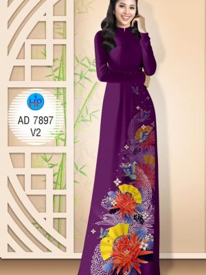 Vải áo dài hoa cúc và quạt kiểu mới AD 7897 30 1572507082 840 Vai ao dai hoa cuc va quat kieu moi AD