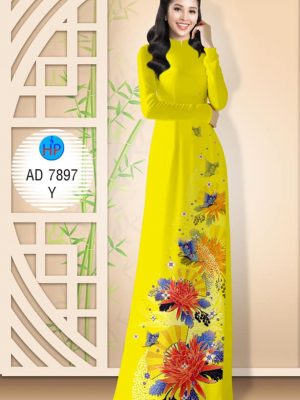 Vải áo dài hoa cúc và quạt kiểu mới AD 7897 35 1572507083 501 Vai ao dai hoa cuc va quat kieu moi AD