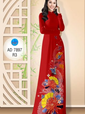 Vải áo dài hoa cúc và quạt kiểu mới AD 7897 36 1572507083 862 Vai ao dai hoa cuc va quat kieu moi AD
