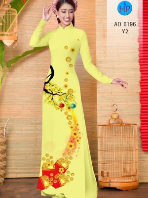 Vải áo dài hoa mai và lì xì thiết kế 2019 AD 6196 23 1572510506 157 Vai ao dai hoa mai va li xi thiet ke