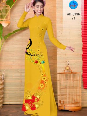 Vải áo dài hoa mai và lì xì thiết kế 2019 AD 6196 35 1572510507 192 Vai ao dai hoa mai va li xi thiet ke
