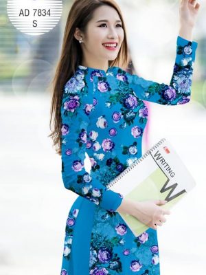 Vải áo dài Đẹp tươi như hoa thiết kế 2019 AD 7834 20 Vai ao dai Dep tuoi nhu hoa thiet ke 2019