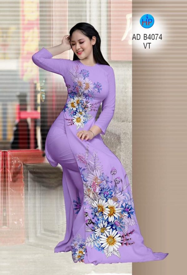 Vai ao dai Hoa Cuc moi ra AD B4074