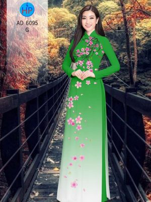 Vải áo dài Hoa Đào rơi nhẹ nhàng thiết kế 2019 AD 6095 20 Vai ao dai Hoa Dao roi nhe nhang thiet ke