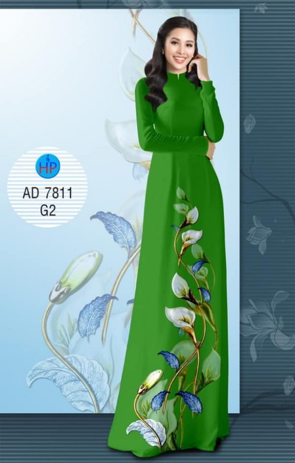 Vai ao dai Hoa Loa Ken kieu moi AD 7811