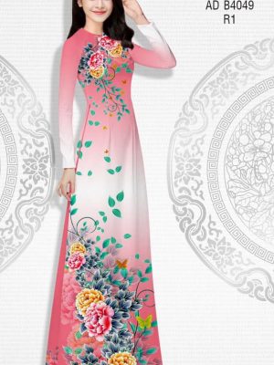 Vải áo dài Hoa Mẫu Đơn thiết kế 2019 AD B4049 20 Vai ao dai Hoa Mau Don thiet ke 2019 AD