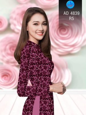 Vải áo dài Hoa đều kiểu mới AD 4839 20 Vai ao dai Hoa deu kieu moi AD 4839