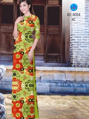 Vải áo dài Hoa đều kiểu mới AD 6054 20 Vai ao dai Hoa deu kieu moi AD 6054