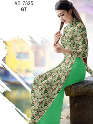 Vải áo dài Hoa đều kiểu mới AD 7835 20 Vai ao dai Hoa deu kieu moi AD 7835