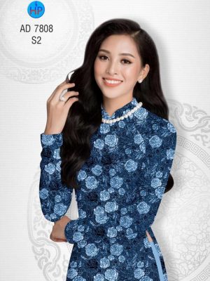 Vải áo dài Hoa đều mới ra AD 7808 20 Vai ao dai Hoa deu moi ra AD 7808