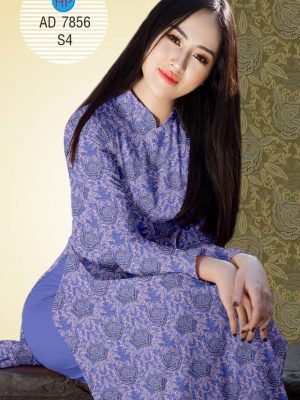 Vải áo dài Hoa đều thiết kế 2019 AD 7856 20 Vai ao dai Hoa deu thiet ke 2019 AD 7856