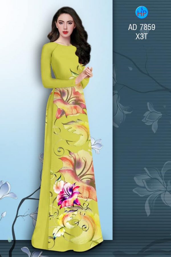 Vai ao dai Hoa in 3D moi ra AD 7859