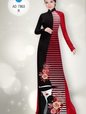 Vải áo dài Quý Cô điệu đà mới ra AD 7863 20 Vai ao dai Quy Co dieu da moi ra AD