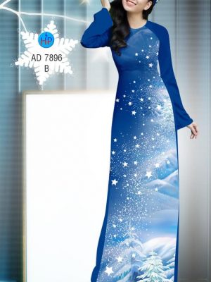 Vải áo dài Tuyết rơi mùa đông kiểu mới AD 7896 20 Vai ao dai Tuyet roi mua dong kieu moi AD