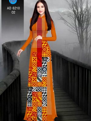 Vải áo dài hoa văn gạch kiểu mới AD 6210 24 1572690422 266 Vai ao dai hoa van gach kieu moi AD 6210