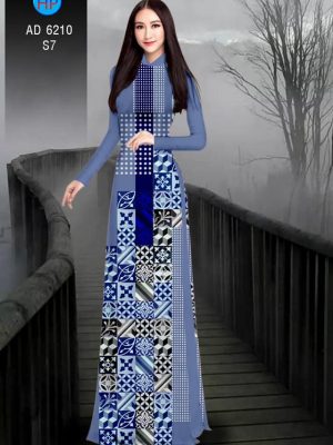 Vải áo dài hoa văn gạch kiểu mới AD 6210 27 1572690422 444 Vai ao dai hoa van gach kieu moi AD 6210