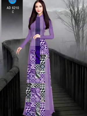 Vải áo dài hoa văn gạch kiểu mới AD 6210 25 1572690422 446 Vai ao dai hoa van gach kieu moi AD 6210