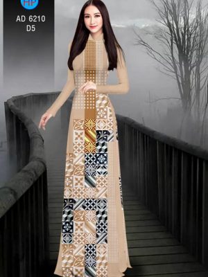 Vải áo dài hoa văn gạch kiểu mới AD 6210 21 1572690422 555 Vai ao dai hoa van gach kieu moi AD 6210