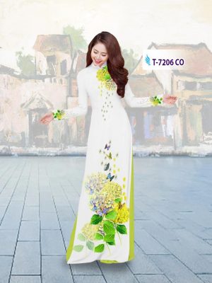 Vải áo dài hoa trên dưới mới ra AD T7206 23 1572690959 611 Vai ao dai hoa tren duoi moi ra AD T7206