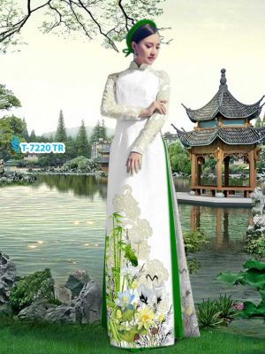 Vải áo dài hoa văn mới ra AD T7220 30 1572691087 672 Vai ao dai hoa van moi ra AD T7220
