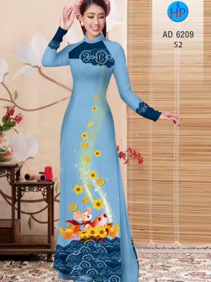 Vải áo dài Tý cưỡi cá chép mới ra AD 6209 22 1572691925 101 Vai ao dai Ty cuoi ca chep moi ra AD