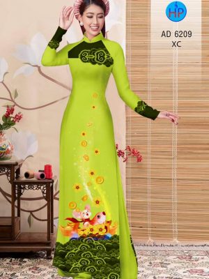 Vải áo dài Tý cưỡi cá chép mới ra AD 6209 23 1572691925 92 Vai ao dai Ty cuoi ca chep moi ra AD