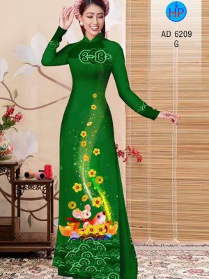 Vải áo dài Tý cưỡi cá chép mới ra AD 6209 27 1572691926 158 Vai ao dai Ty cuoi ca chep moi ra AD