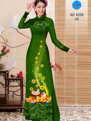 Vải áo dài Tý cưỡi cá chép mới ra AD 6209 30 1572691926 422 Vai ao dai Ty cuoi ca chep moi ra AD