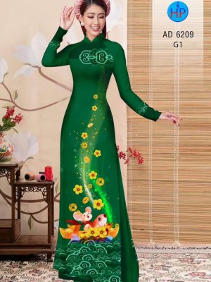 Vải áo dài Tý cưỡi cá chép mới ra AD 6209 29 1572691926 695 Vai ao dai Ty cuoi ca chep moi ra AD