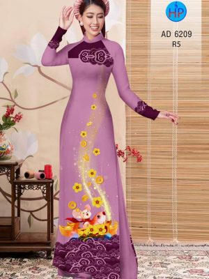 Vải áo dài Tý cưỡi cá chép mới ra AD 6209 31 1572691926 765 Vai ao dai Ty cuoi ca chep moi ra AD