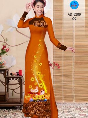 Vải áo dài Tý cưỡi cá chép mới ra AD 6209 32 1572691926 792 Vai ao dai Ty cuoi ca chep moi ra AD
