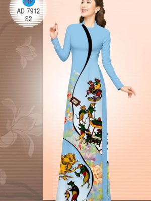 Vải áo dài Mừng Xuân Canh Tý kiểu mới AD 7912 30 1572854092 519 Vai ao dai Mung Xuan Canh Ty kieu moi AD