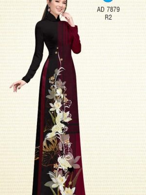 Vải áo dài Sen trắng và Sếu thiết kế 2019 AD 7879 27 1572855499 102 Vai ao dai Sen trang va Seu thiet ke 2019